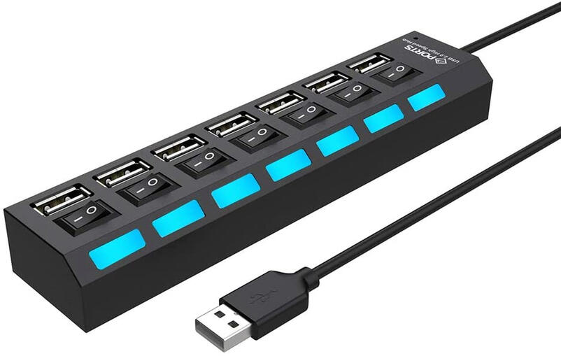 Multi Port USB Hub Splitter 7 Port